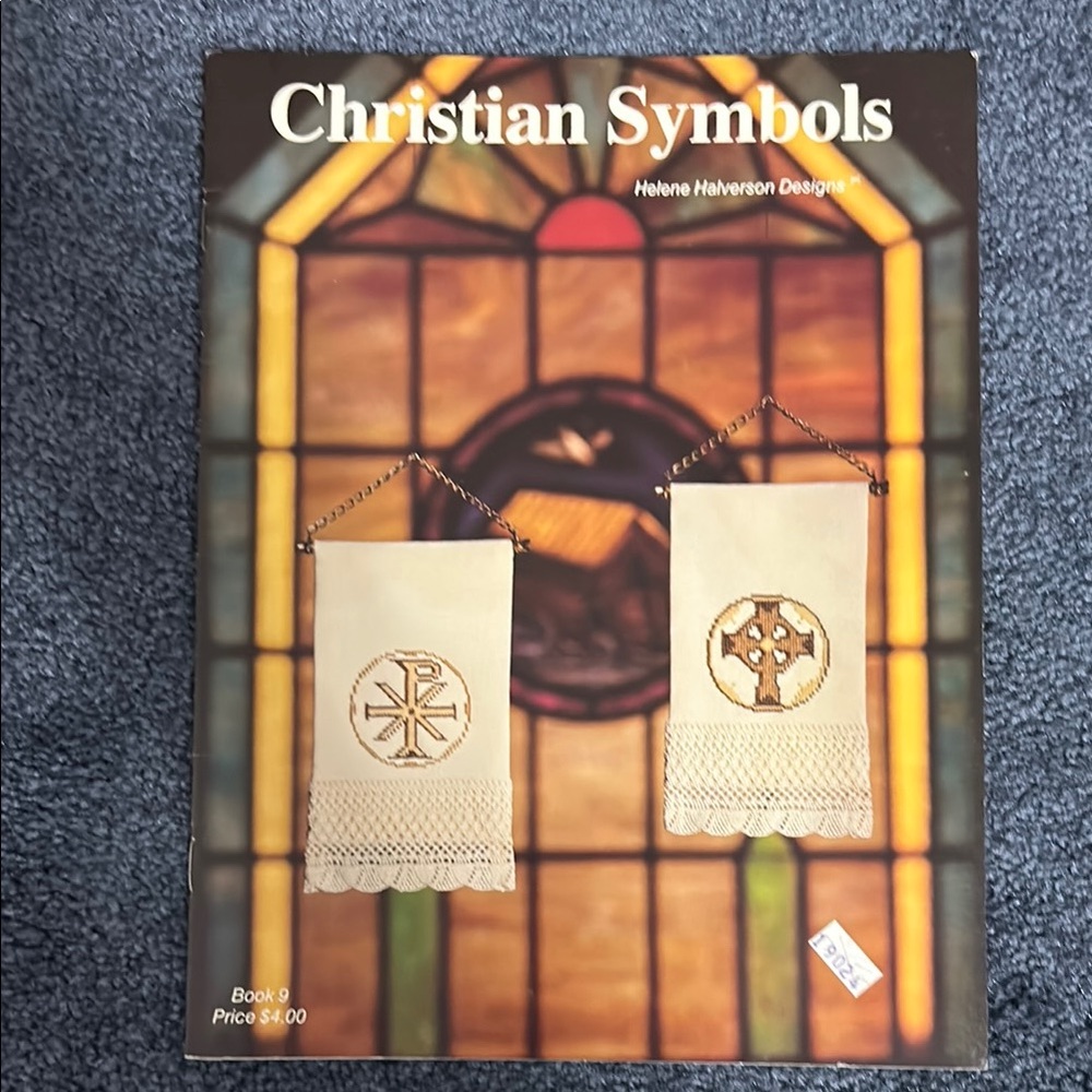 Christian Symbols Counted Cross Stitch or Beads Book by Helene Halvorsen Designs